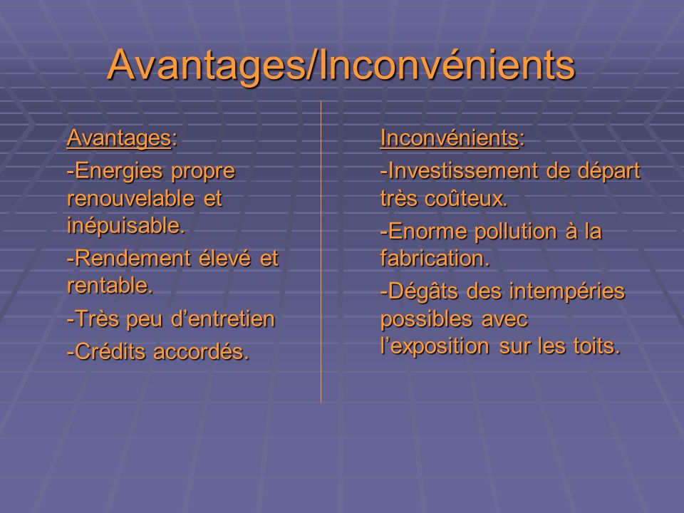 découvrez les nombreux avantages des panneaux solaires, tels que la réduction de vos factures d'énergie, l'impact environnemental positif, et l'indépendance énergétique. investissez dans une solution durable et économique pour un avenir plus vert.