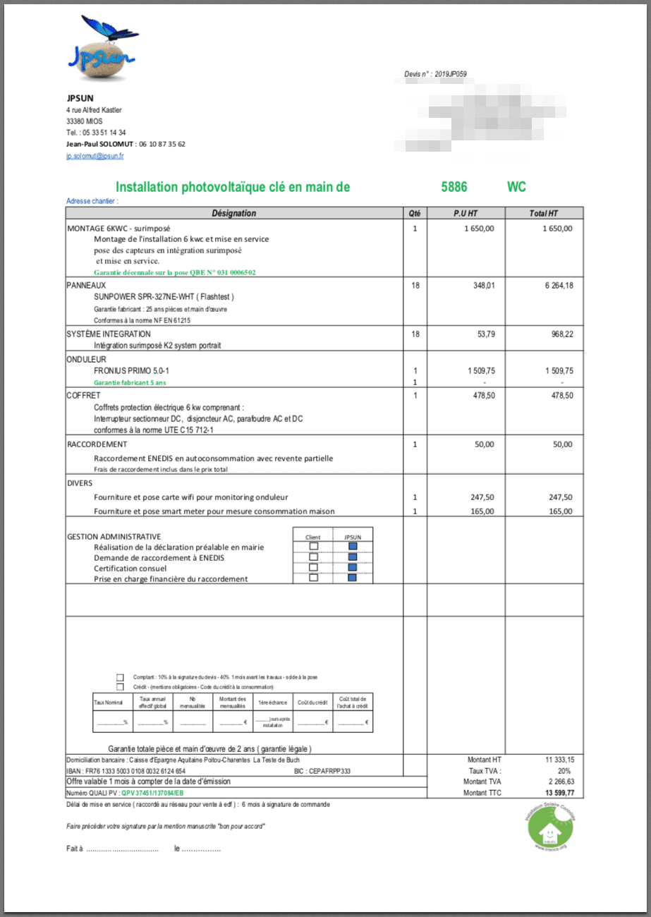 obtenez rapidement un devis personnalisé pour l'installation de panneaux photovoltaïques. profitez d'énergies renouvelables et réduisez vos factures d'électricité tout en contribuant à la protection de l'environnement.