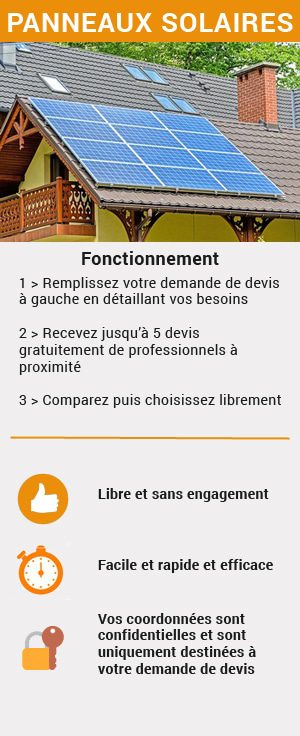 obtenez votre devis personnalisé pour des panneaux photovoltaïques. comparez les meilleures offres du marché et faites des économies d'énergie tout en respectant l'environnement. profitez d'une installation rapide et d'un service professionnel.