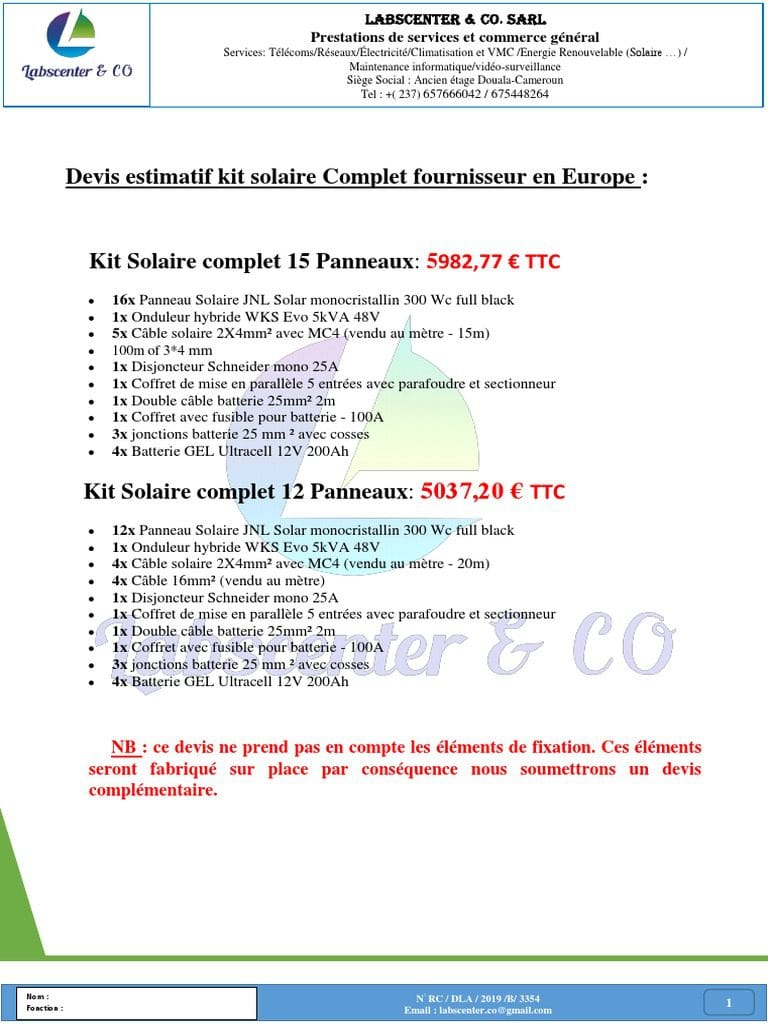 obtenez votre devis solaire gratuit et personnalisé en quelques clics. découvrez combien vous pouvez économiser sur vos factures d'énergie tout en contribuant à la transition énergétique. notre équipe d'experts est là pour vous guider vers une installation solaire adaptée à vos besoins.