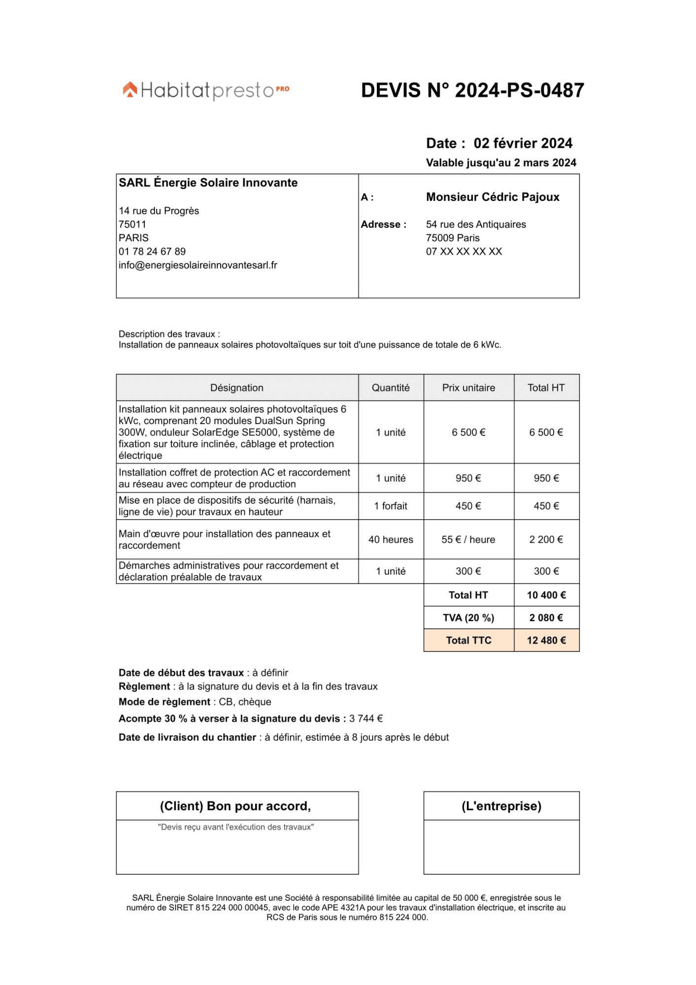obtenez votre devis solaire gratuit dès aujourd'hui et découvrez comment vous pouvez réduire vos factures d'énergie tout en contribuant à la protection de l'environnement. profitez d'une évaluation personnalisée et de conseils d'experts pour un projet solaire adapté à vos besoins.