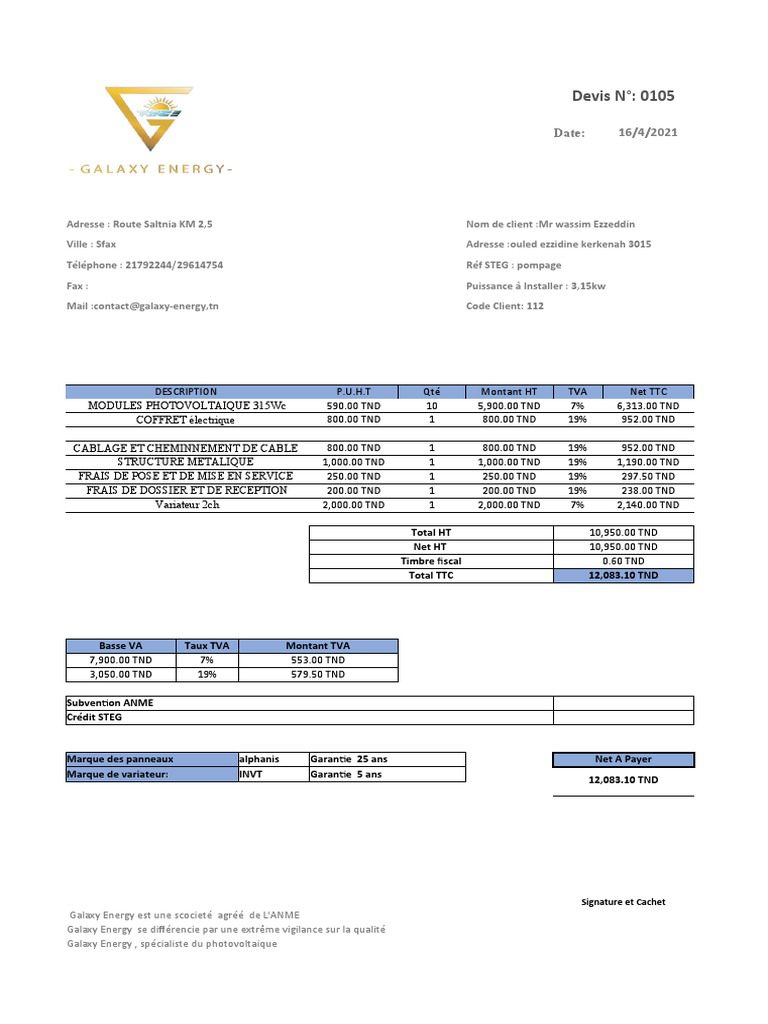 obtenez votre devis personnalisé pour l'installation de panneaux photovoltaïques. profitez des avantages de l'énergie solaire avec une solution adaptée à vos besoins et à votre budget. contactez-nous dès aujourd'hui pour une estimation gratuite et découvrez comment réduire votre facture d'électricité tout en contribuant à la protection de l'environnement.