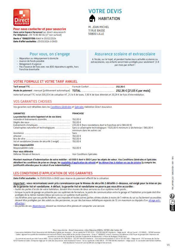 obtenez votre devis d'assurance habitation gratuit en quelques clics. comparez les meilleures offres et choisissez la couverture qui correspond à vos besoins. protégez votre maison en toute sérénité !
