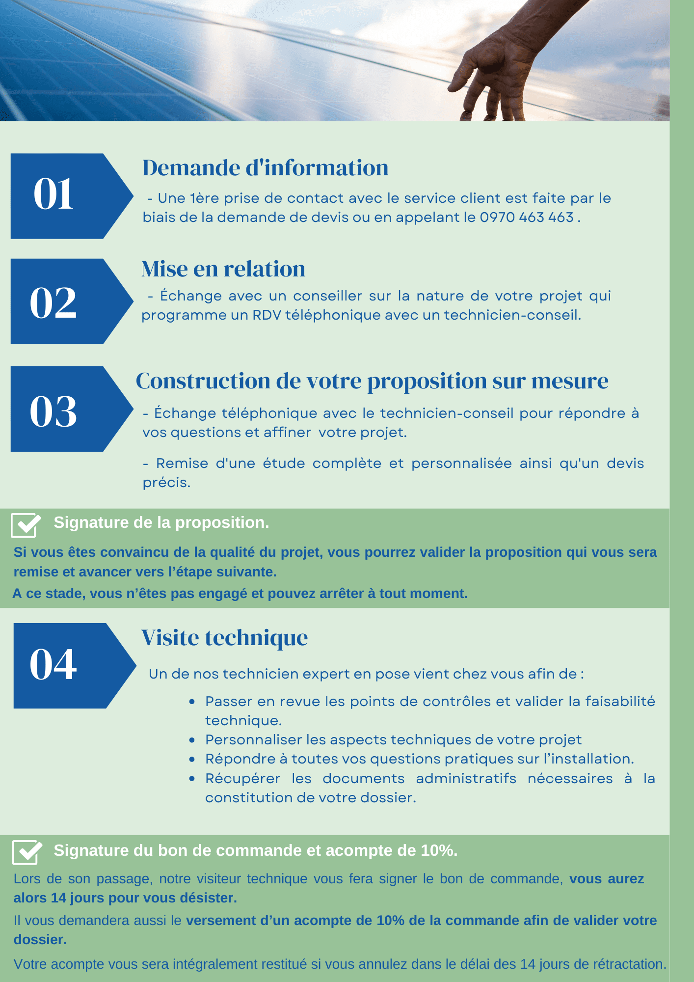 obtenez des devis personnalisés et des conseils d'experts sur les solutions solaires adaptées à vos besoins. maximisez votre investissement énergétique et passez à une énergie renouvelable avec confiance.