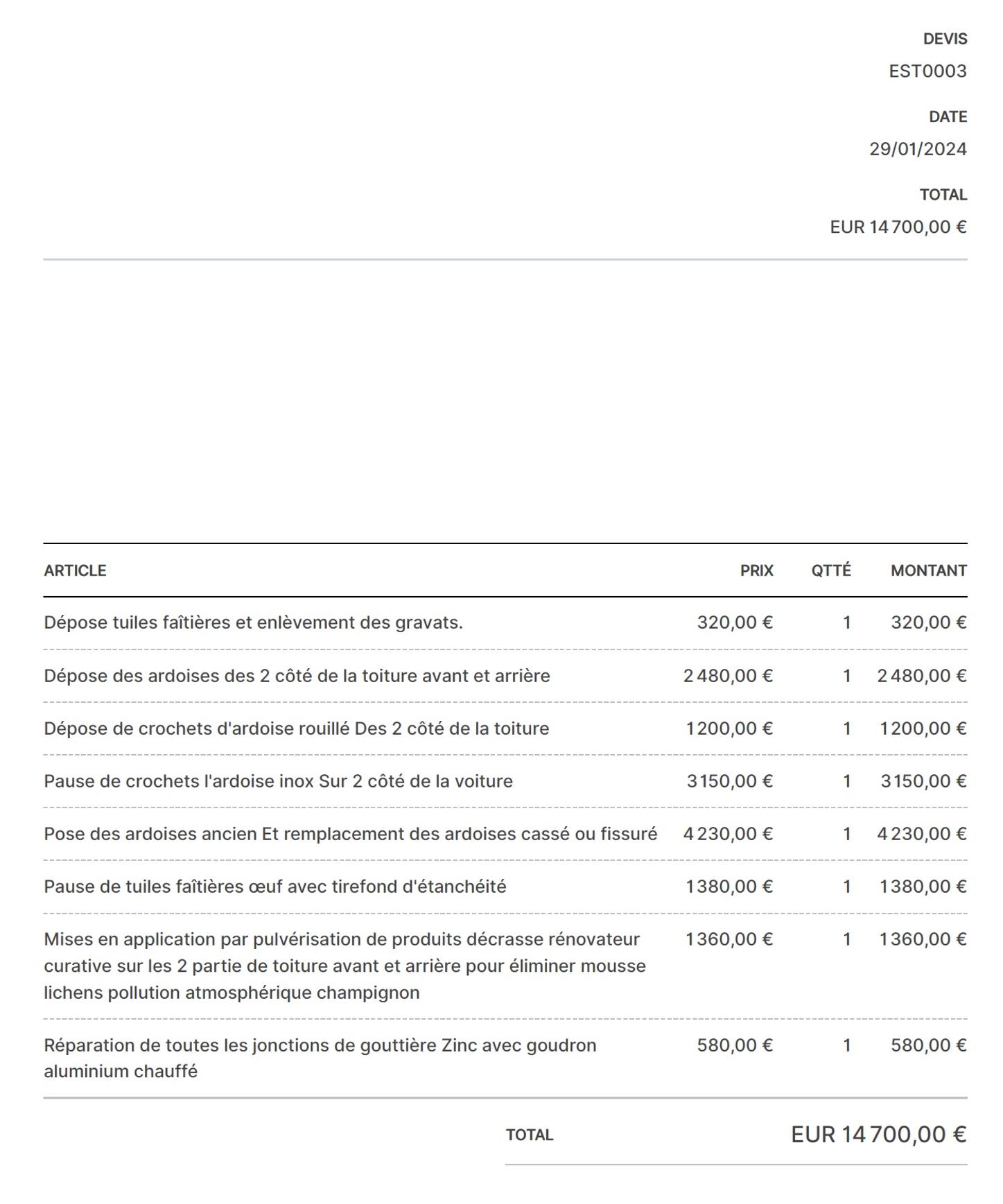 obtenez rapidement des devis gratuits et personnalisés pour vos travaux de couverture en ligne. comparez les offres des couvreurs, choisissez le meilleur artisan pour votre projet et bénéficiez d'une toiture de qualité à un prix compétitif.