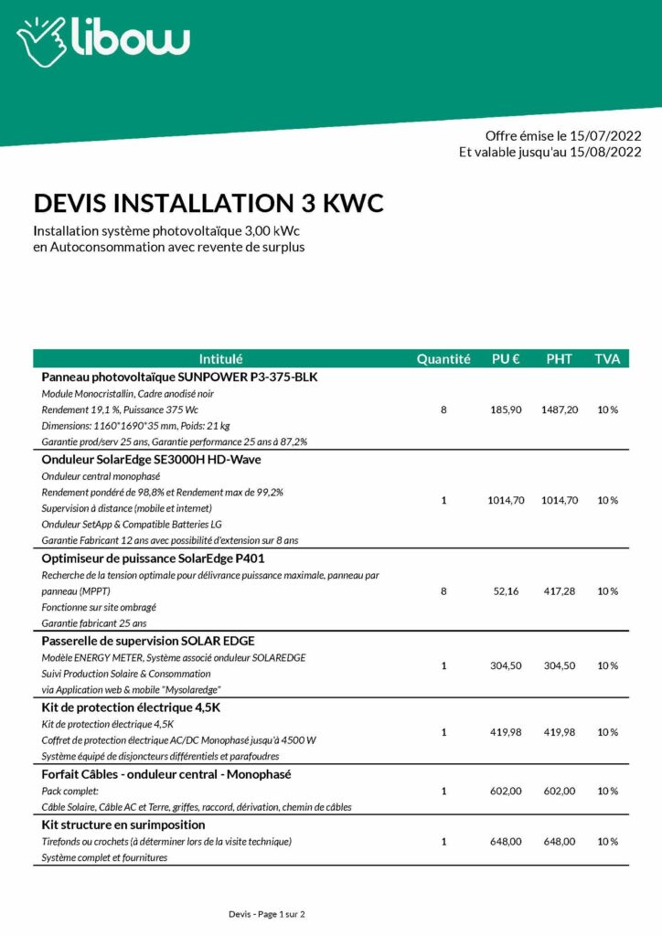 obtenez votre devis personnalisé pour l'installation de panneaux photovoltaïques. découvrez les avantages de l'énergie solaire, comparez les offres et faites des économies sur votre facture d'électricité.
