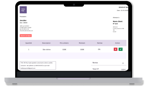 obtenez votre devis gratuit pour un pc portable personnalisé en quelques clics. comparez les meilleures offres et trouvez le modèle idéal qui correspond à vos besoins et à votre budget. ne manquez pas cette opportunité d'économiser sur votre prochain achat !