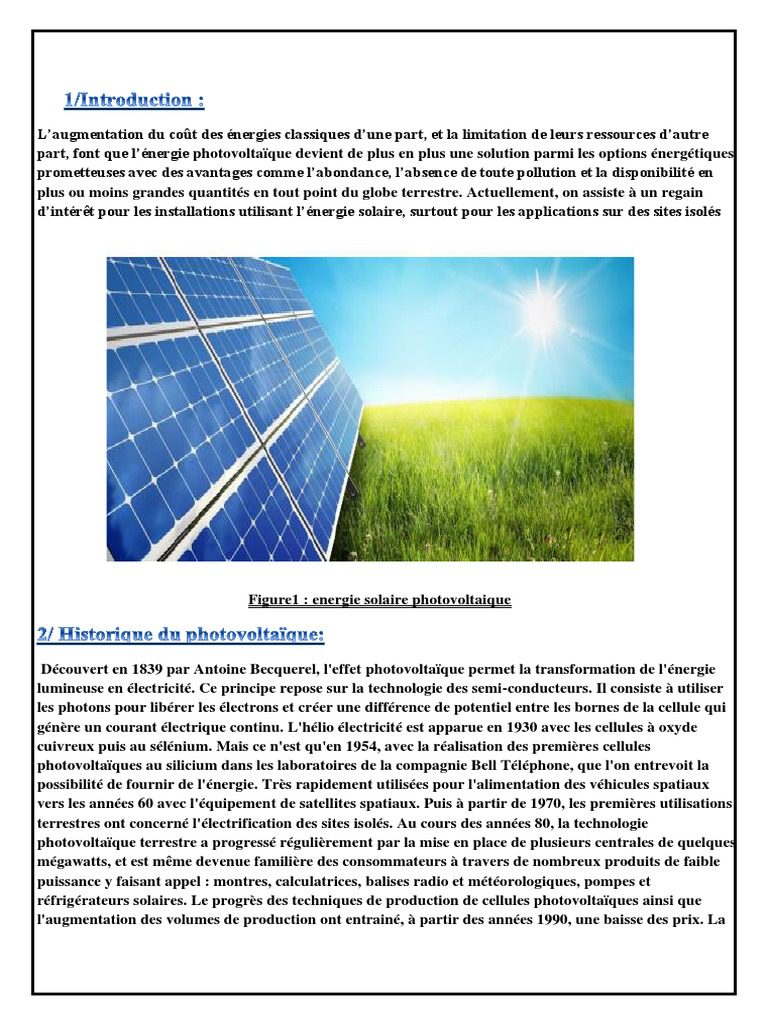 téléchargez notre pdf gratuit sur le photovoltaïque et découvrez tout ce qu'il faut savoir sur cette source d'énergie renouvelable. apprenez les avantages, les coûts, et les meilleures pratiques pour optimiser l'utilisation des panneaux solaires.