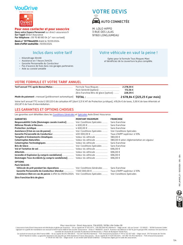 obtenez votre devis d'assurance auto en quelques minutes. comparez les meilleures offres du marché et choisissez la couverture adaptée à vos besoins et votre budget. simplifiez vos démarches et assurez votre véhicule en toute sérénité.