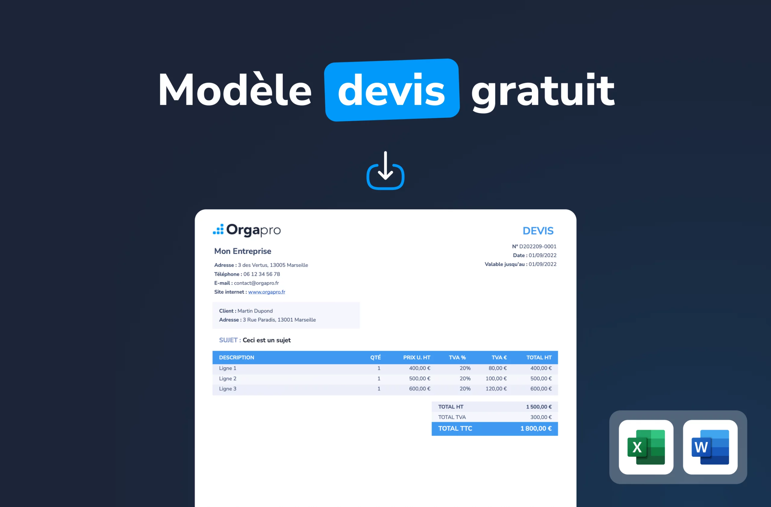 obtenez votre devis excel gratuit en quelques clics ! simplifiez la gestion de vos projets grâce à notre modèle personnalisable, idéal pour les indépendants et les entreprises. téléchargez-le dès maintenant et gagnez en efficacité.