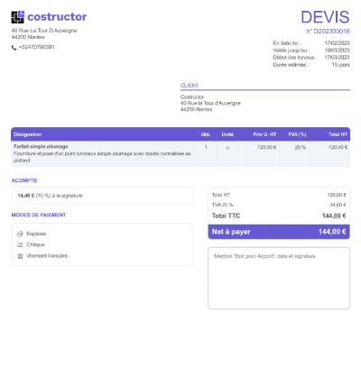 découvrez notre logiciel de devis bâtiment gratuit qui simplifie la création de devis professionnels. gagnez du temps et améliorez votre gestion de projets grâce à des outils intuitifs et personnalisables. idéal pour les artisans et les entreprises du secteur du bâtiment.