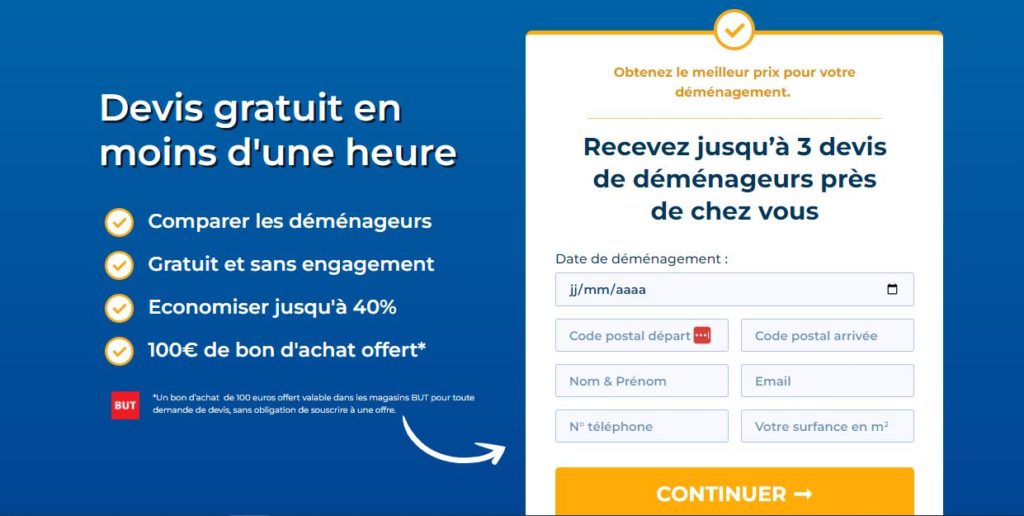obtenez votre devis de déménagement gratuit en quelques clics ! comparez les offres des professionnels, choisissez celle qui vous convient et déménagez sereinement. profitez de notre service rapide et sans engagement pour un déménagement facilité.