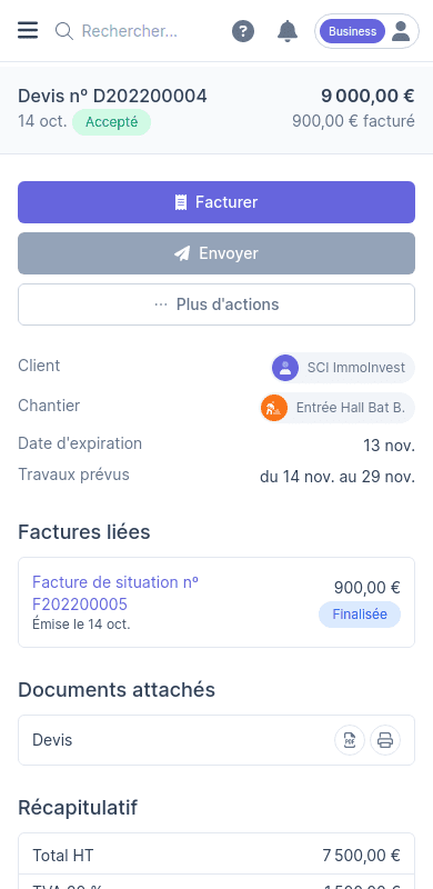 découvrez notre logiciel de devis bâtiment gratuit, conçu pour faciliter la création de devis précis et professionnels. optimisez votre gestion de projets de construction et économisez du temps avec notre outil intuitive et performant.