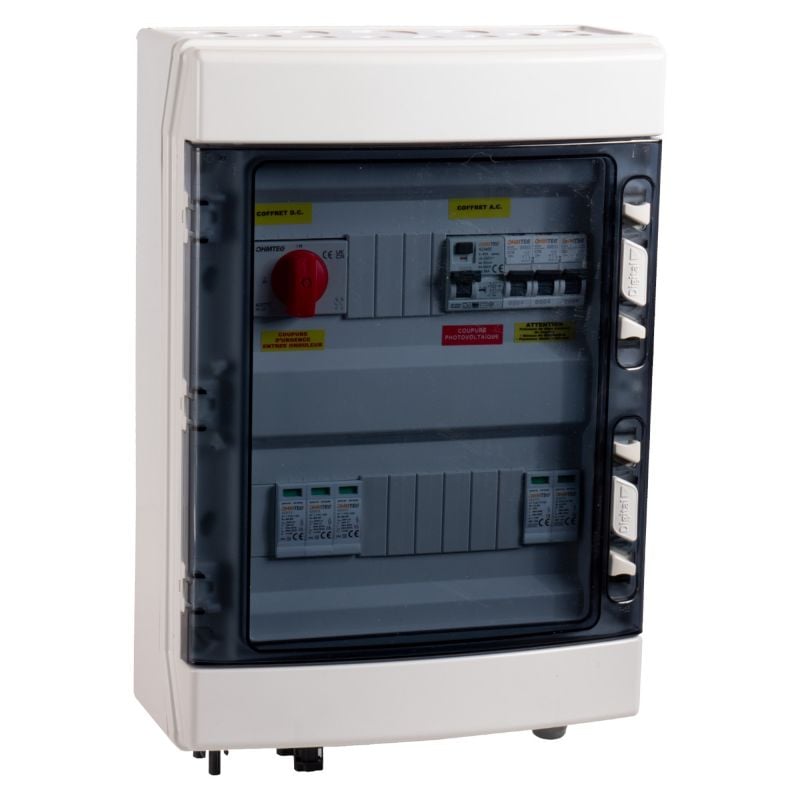 découvrez notre coffret ac dc photovoltaïque, conçu pour optimiser la performance de votre installation solaire. idéal pour les professionnels et les particuliers, ce coffret allie sécurité et efficacité, garantissant une gestion optimale de votre énergie renouvelable. ne manquez pas l'opportunité de maximiser vos économies d'énergie tout en contribuant à la protection de l'environnement.